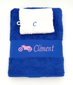 Drap de bain personnalisé avec motif Aa3