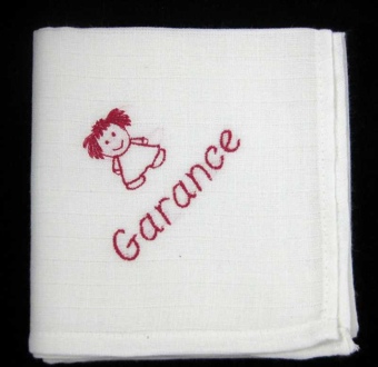 Lange personnalisé avec petit motif