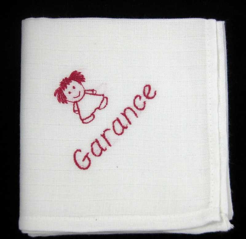 Lange personnalisé avec petit motif