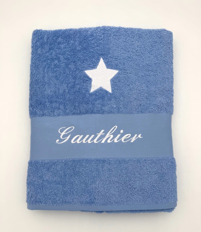 Drap de bain avec motif personnalisé