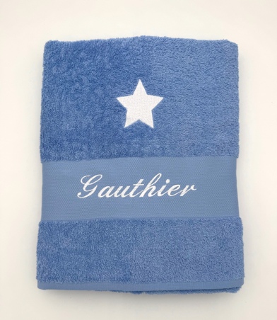 Drap de bain avec motif personnalisé