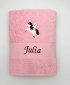 Drap de bain avec licorne