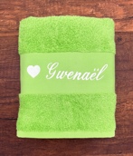 Serviette personnalisée avec motif