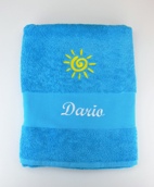 Drap de bain avec motif personnalisé