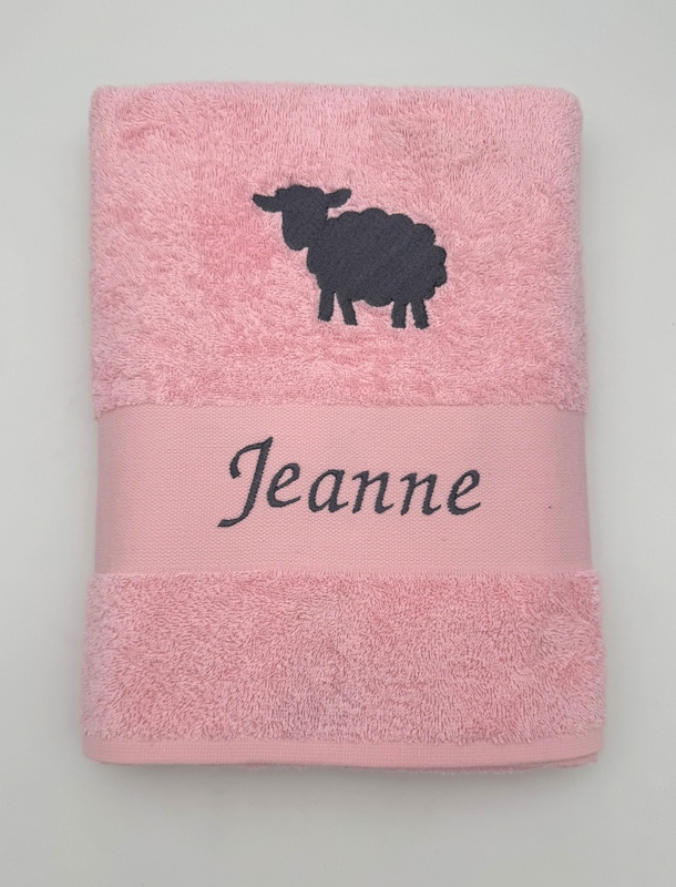 Drap de bain avec motif personnalisé