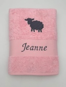 Drap de bain avec motif personnalisé