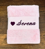 Serviette personnalisée avec motif