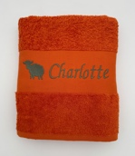 Serviette personnalisée avec motif