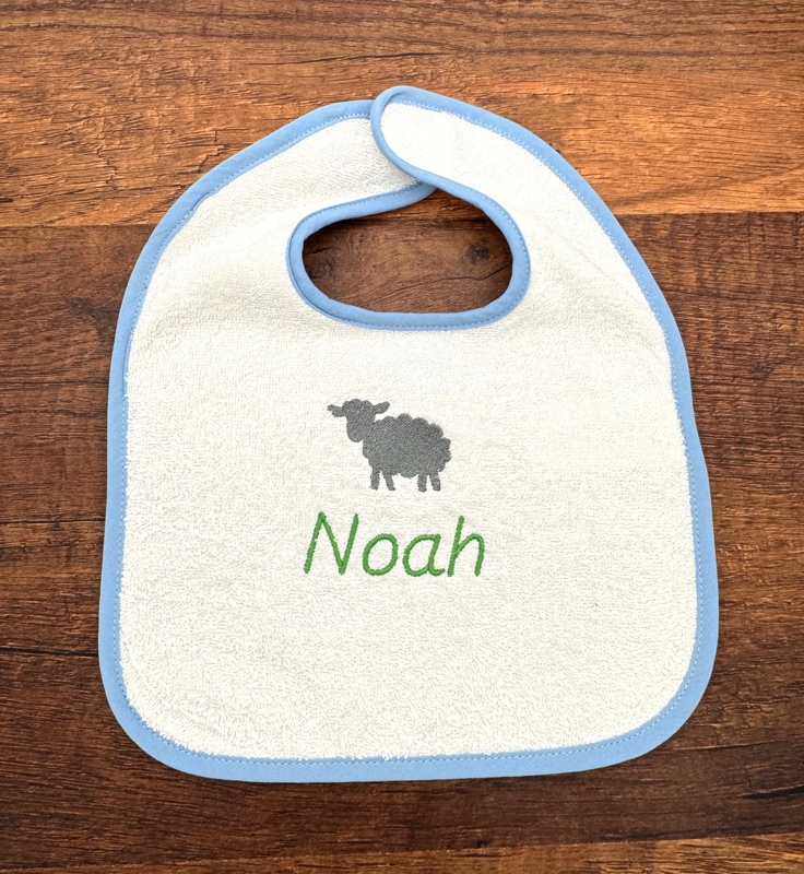 Bavoir éponge personnalisé