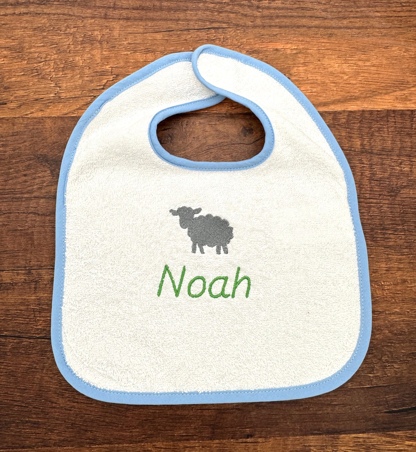 Bavoir éponge personnalisé