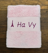 Serviette personnalisée avec motif