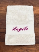 Drap de bain personnalisé