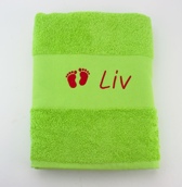 Serviette avec motif personnalisée