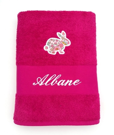 Drap de bain avec motif liberty