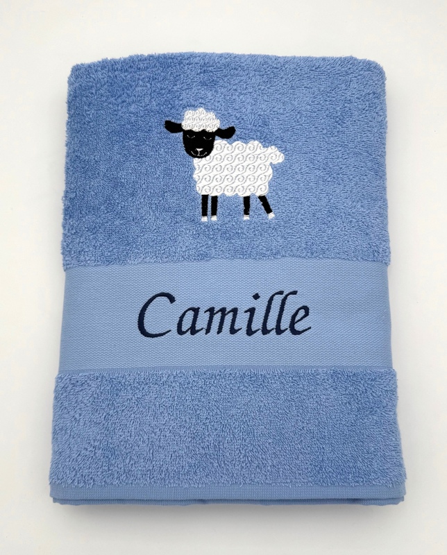 Drap de bain avec mouton