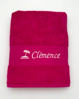 Drap de bain personnalisé avec motif