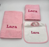 Coffret bavoir et serviette