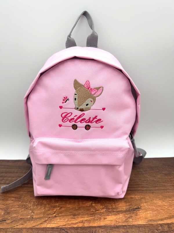 Sac à dos Biche et prénom