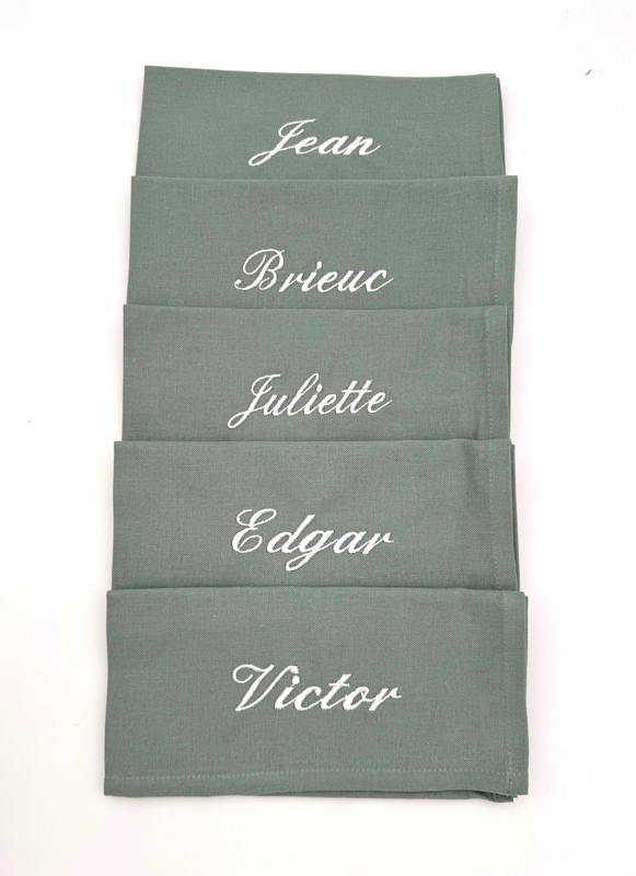 Ensemble de 5 Serviettes de table (made in France) Ensemble de 5 Serviettes de table (made in France)
