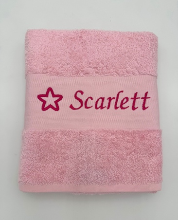 Serviette avec coeur ou étoile (contour)