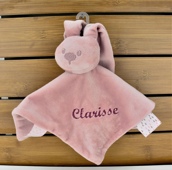 Coffret doudou Nattou: Doudou, serviette, bavoir et cape de bain personnalisé