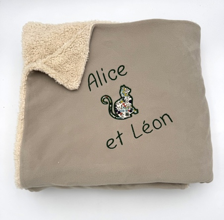 Plaid sherpa personalisé Liberty