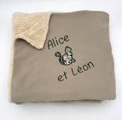 Plaid sherpa personalisé Liberty