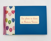 Album enseignant Turquoise et ballons