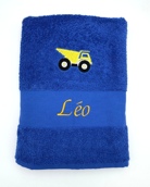 Drap de bain avec camion benne