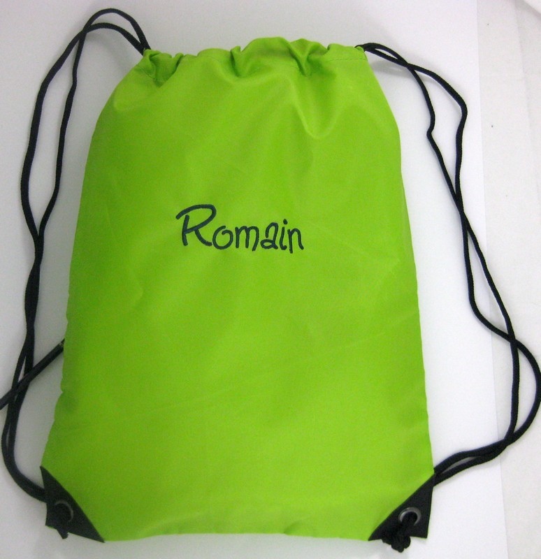 Sac dos vert anis personnalis