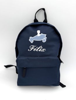 Sac à dos avec motif appliqué en double gaze