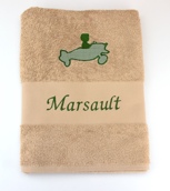 Coffret naissance Sac à dos, serviette de toilette et lange avec motif appliqué en double gaze