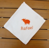 Lange personnalisé avec petit motif