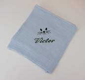 Lange personnalisé avec petit motif