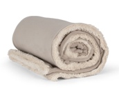 Plaid sherpa personalisé Liberty Coeur et 2 prénoms