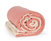 Plaid sherpa personalisé Liberty Coeur et 2 prénoms