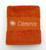 Serviette personnalisée avec motif