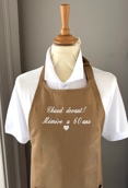 Tablier de cuisine adulte personnalisé et petit coeur