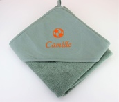 Cape de bain avec motif brodé Cape de bain avec motif brodé