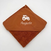 Cape de bain avec motif brodé Cape de bain avec motif brodé