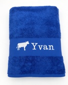 Drap de bain personnalisé avec motif