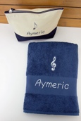 Trousse de toilette et serviette personnalisée