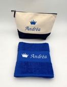 Trousse de toilette et serviette personnalisée