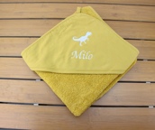 Cape de bain personnalisée et petit motif