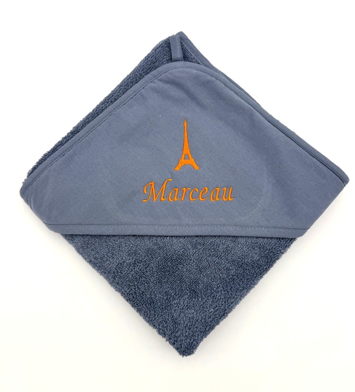 Cape de bain personnalisée et petit motif