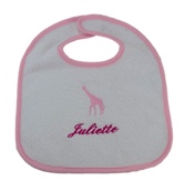 Bavoir éponge blanc personnalisé