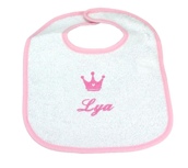 Bavoir éponge blanc personnalisé