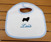 Bavoir éponge blanc personnalisé