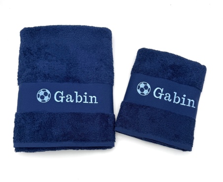 Drap de bain avec motif