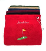 Serviette de golf  drapeau